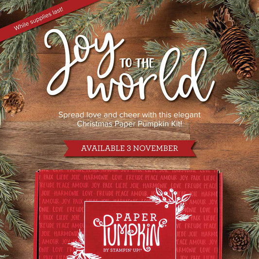 Stampin’ Up! ‘Joy To The World’ Christmas Card Kit - Wednesday Dec 11th, 6.30 - 9pm